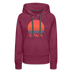 Premium Women's - Retro 80s Iowa Hoodie - burgundy