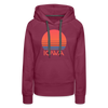 Premium Women's - Retro 80s Iowa Hoodie - burgundy