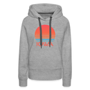 Premium Women's - Retro 80s Iowa Hoodie - heather grey
