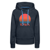 Premium Women's - Retro 80s Iowa Hoodie - navy