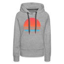 Premium Women's Lake of the Ozarks, Missouri Hoodie - Retro 80s - heather grey