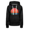 Premium Women's Lake of the Ozarks, Missouri Hoodie - Retro 80s - charcoal grey