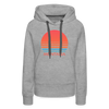 Premium Women's - Retro 80s Montana Hoodie - heather grey