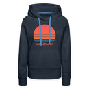 Premium Women's - Retro 80s Montana Hoodie - navy