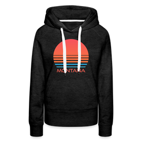 Premium Women's - Retro 80s Montana Hoodie - charcoal grey