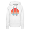 Premium Women's Jackson Hole, Wyoming Hoodie - Retro 80s - white