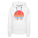 Premium Women's Lake Tahoe, California Hoodie - Retro 80s - white
