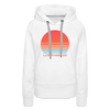 Premium Women's Los Angeles, California Hoodie - Retro 80s - white