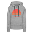 Premium Women's Los Angeles, California Hoodie - Retro 80s - heather grey