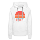 Premium Women's - Retro 80s Oregon Hoodie - white