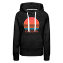 Premium Women's - Retro 80s Oregon Hoodie - charcoal grey