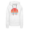 Premium Women's Nashville, Tennessee Hoodie - Retro 80s - white