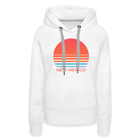 Premium Women's - Retro 80s New Mexico Hoodie - white