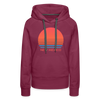 Premium Women's - Retro 80s New Mexico Hoodie - burgundy