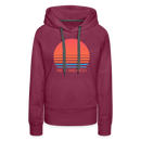 Premium Women's - Retro 80s New Mexico Hoodie - burgundy