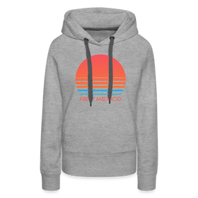 Premium Women's - Retro 80s New Mexico Hoodie - heather grey