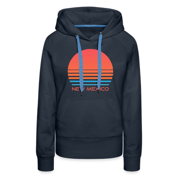 Premium Women's - Retro 80s New Mexico Hoodie - navy