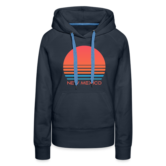 Premium Women's - Retro 80s New Mexico Hoodie - navy