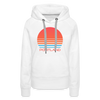 Premium Women's Portland, Oregon Hoodie - Retro 80s - white