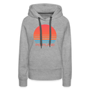 Premium Women's Portland, Oregon Hoodie - Retro 80s - heather grey