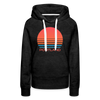 Premium Women's Portland, Oregon Hoodie - Retro 80s - charcoal grey