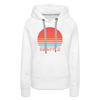 Premium Women's Seattle, Washington Hoodie - Retro 80s - white