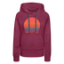 Premium Women's Seattle, Washington Hoodie - Retro 80s - burgundy