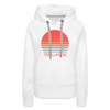 Premium Women's Telluride, Colorado Hoodie - Retro 80s - white