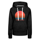 Premium Women's Telluride, Colorado Hoodie - Retro 80s - charcoal grey