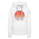 Premium Women's Truckee, California Hoodie - Retro 80s - white