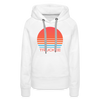 Premium Women's Truckee, California Hoodie - Retro 80s - white