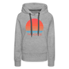 Premium Women's Truckee, California Hoodie - Retro 80s - heather grey