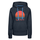 Premium Women's - Retro 80s Utah Hoodie - navy
