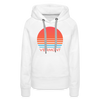 Premium Women's - Retro 80s Vermont Hoodie - white