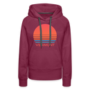 Premium Women's - Retro 80s Vermont Hoodie - burgundy