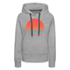 Premium Women's - Retro 80s Vermont Hoodie - heather grey