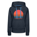 Premium Women's - Retro 80s Vermont Hoodie - navy