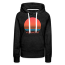 Premium Women's - Retro 80s Vermont Hoodie - charcoal grey