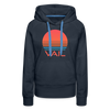 Premium Women's Vail, Colorado Hoodie - Retro 80s - navy