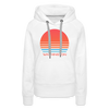 Premium Women's - Retro 80s Washington Hoodie - white