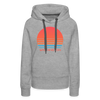 Premium Women's - Retro 80s Washington Hoodie - heather grey