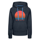 Premium Women's - Retro 80s Washington Hoodie - navy
