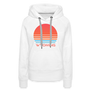 Premium Women's - Retro 80s Wyoming Hoodie - white