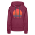 Premium Women's - Retro 80s Wyoming Hoodie - burgundy