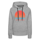 Premium Women's - Retro 80s Wyoming Hoodie - heather grey