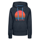 Premium Women's - Retro 80s Wyoming Hoodie - navy