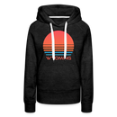 Premium Women's - Retro 80s Wyoming Hoodie - charcoal grey