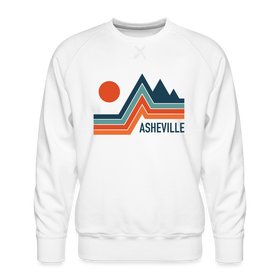Premium Asheville Sweatshirt - Men's North Carolina Sweatshirt - white