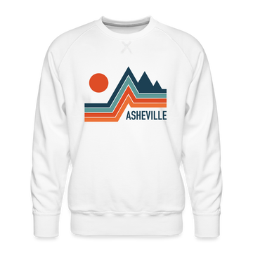 Premium Asheville Sweatshirt - Men's North Carolina Sweatshirt - white