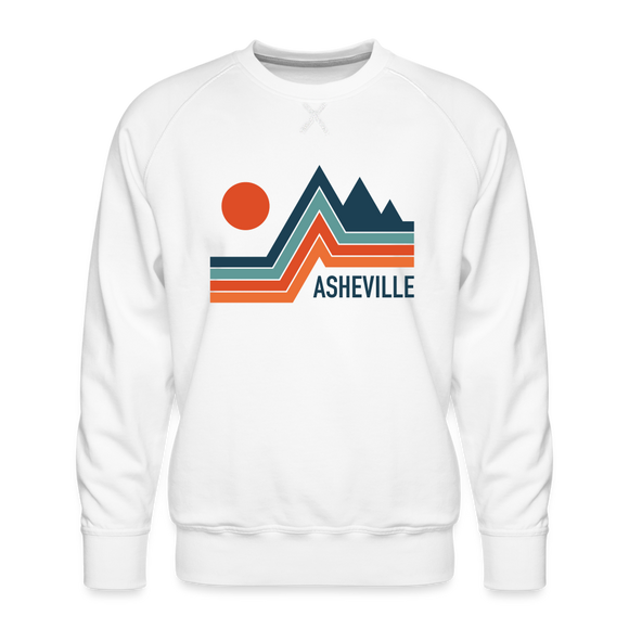 Premium Asheville Sweatshirt - Men's North Carolina Sweatshirt - white